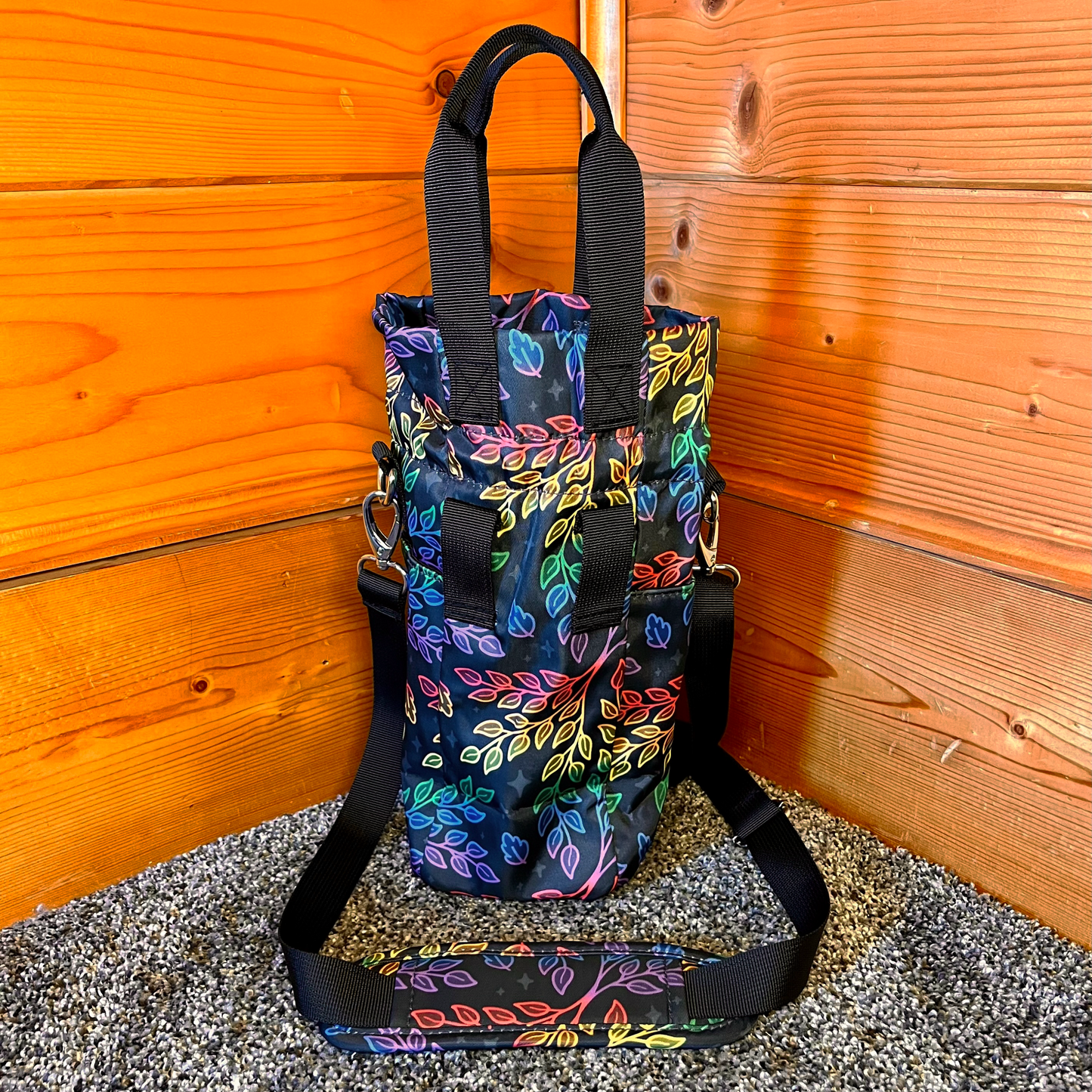 Pride Water Bottle Bag with Fidget Zipper Pull
