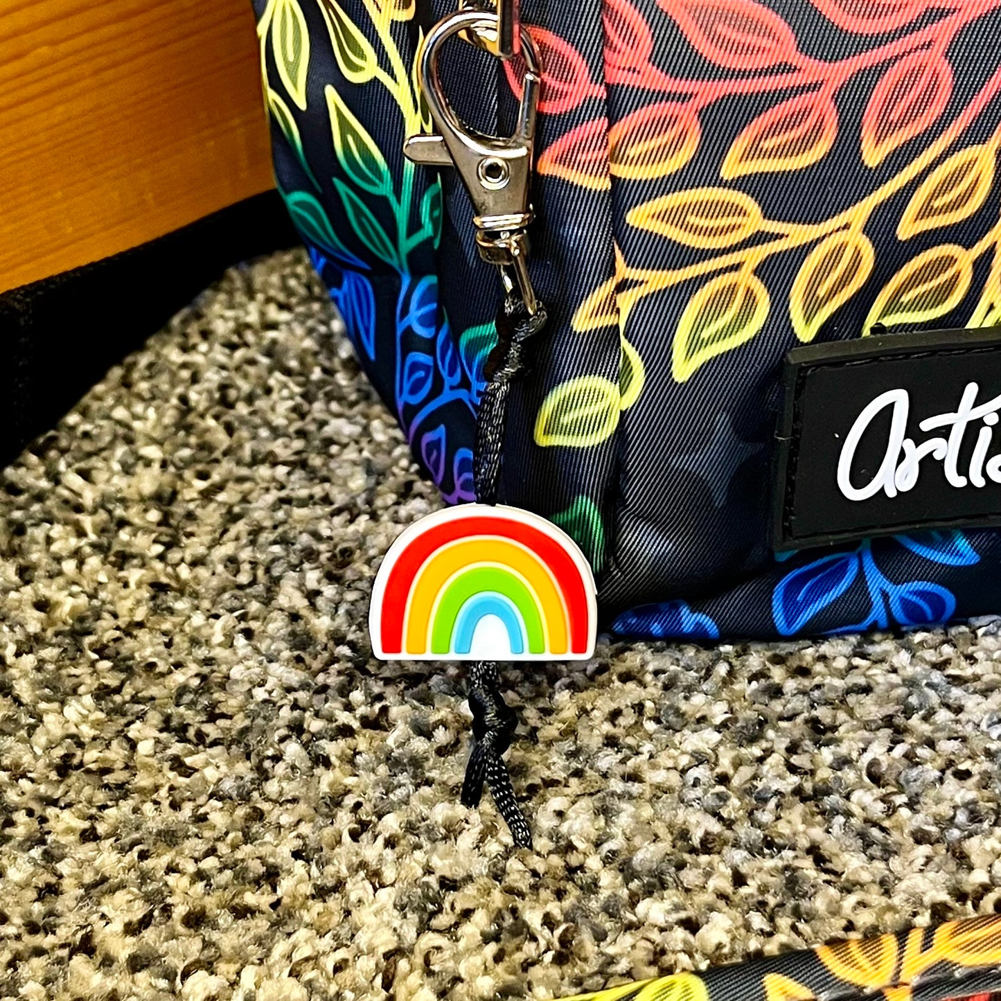 Pride Water Bottle Bag with Fidget Zipper Pull