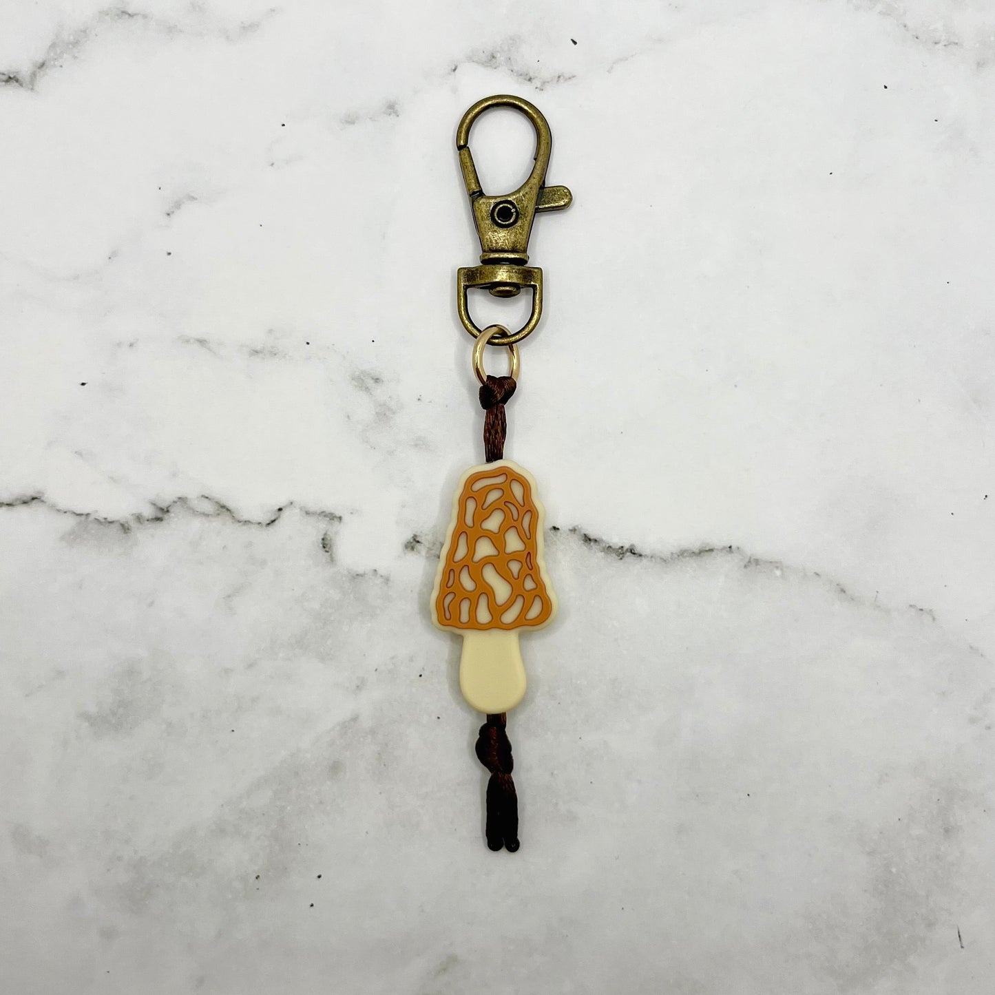 Morel Mushroom Fidget Charm / Zipper Pull