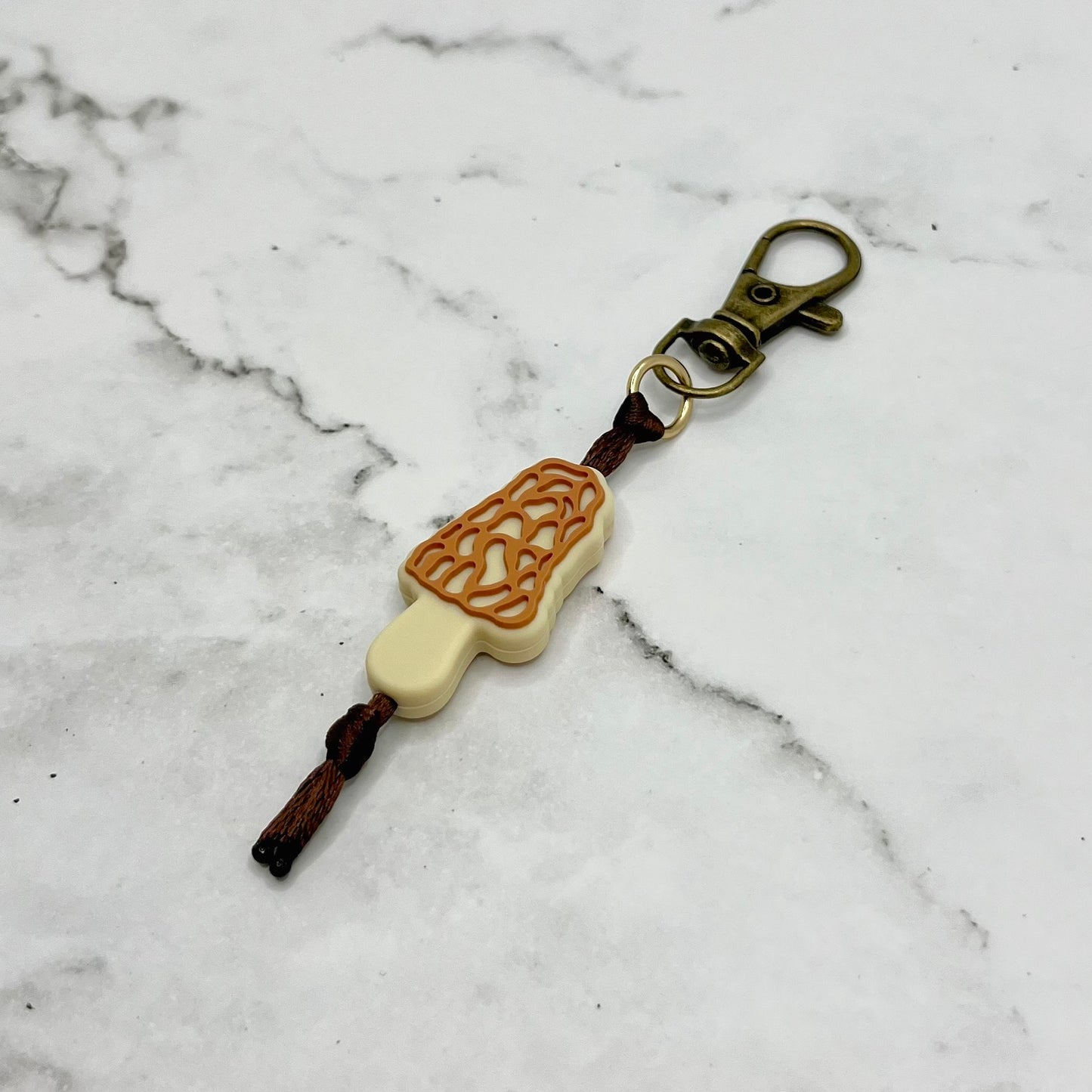 Morel Mushroom Fidget Charm / Zipper Pull