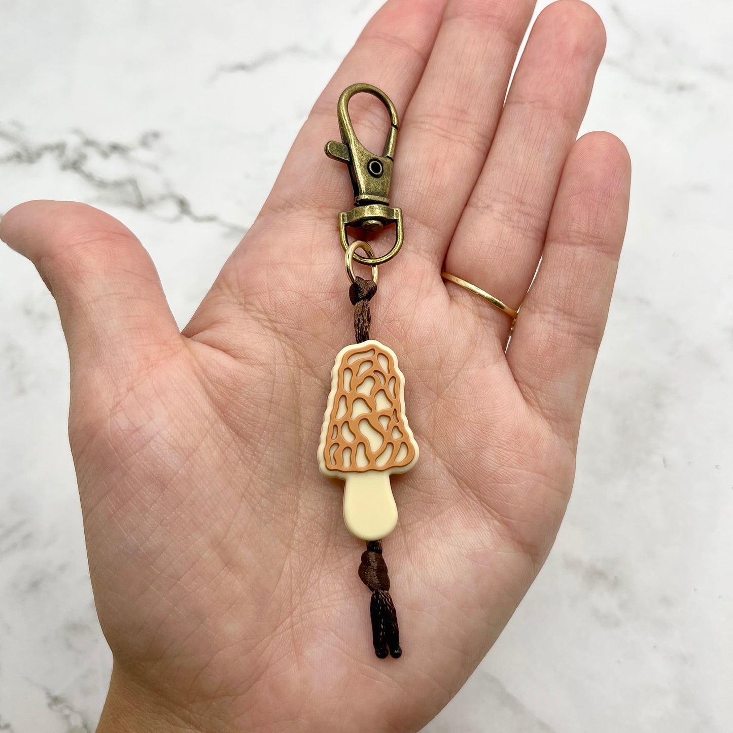 Morel Mushroom Fidget Charm / Zipper Pull