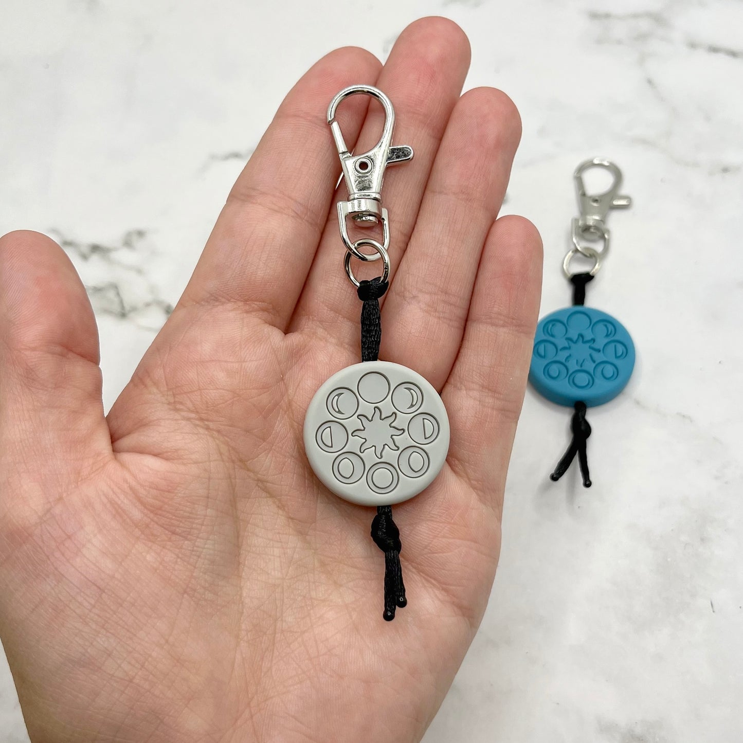 Moon Phases Fidget Charm / Zipper Pull
