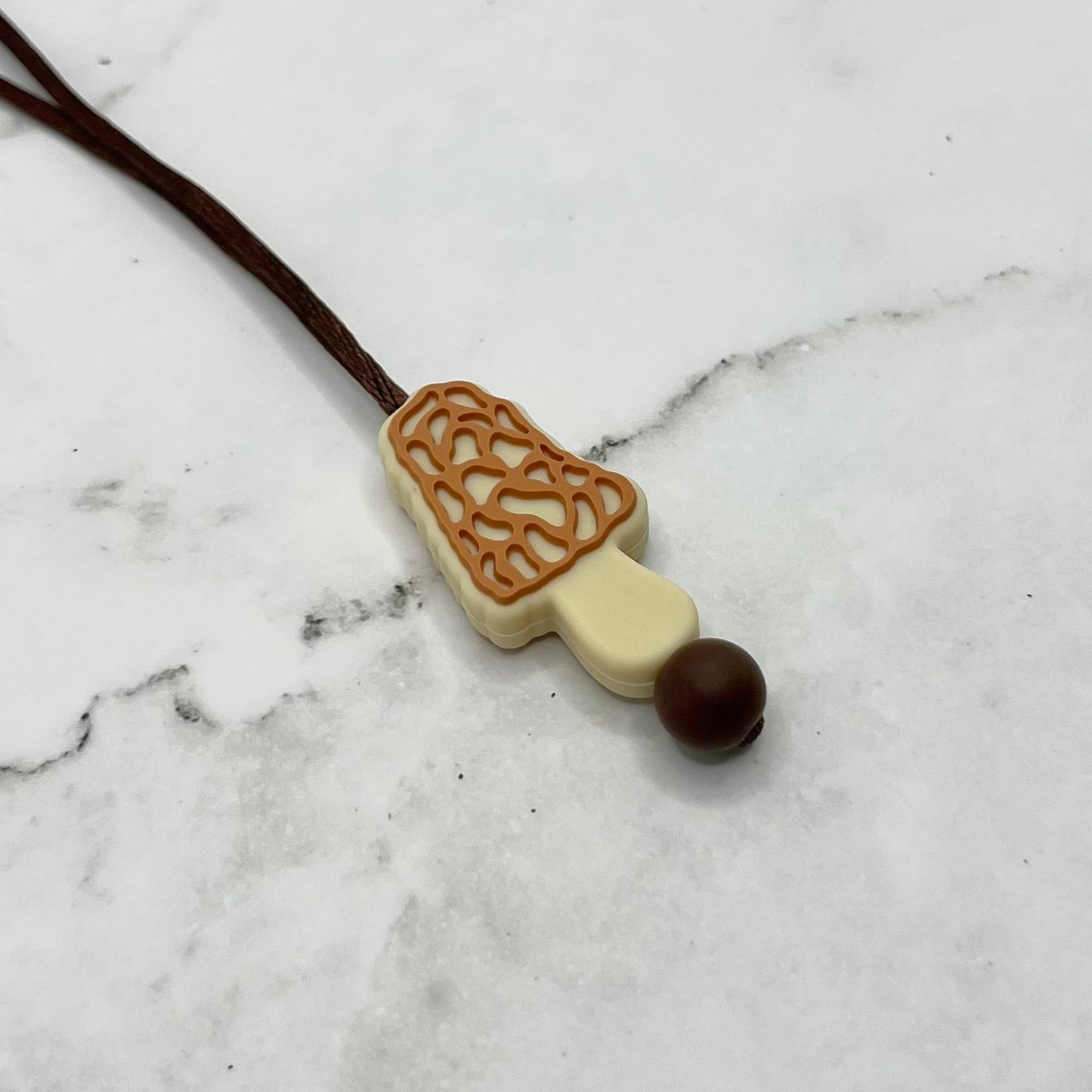 Morel Mushroom Fidget Chewelry Necklace