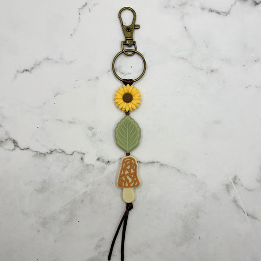 Morel Mushroom Fidget Keychain