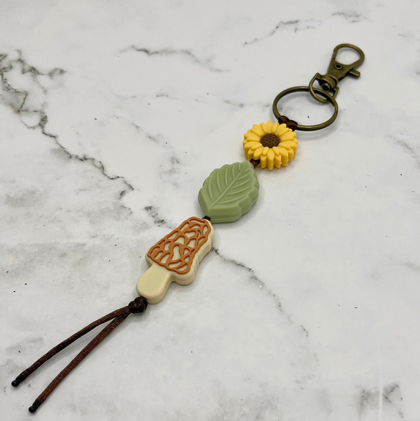 Morel Mushroom Fidget Keychain