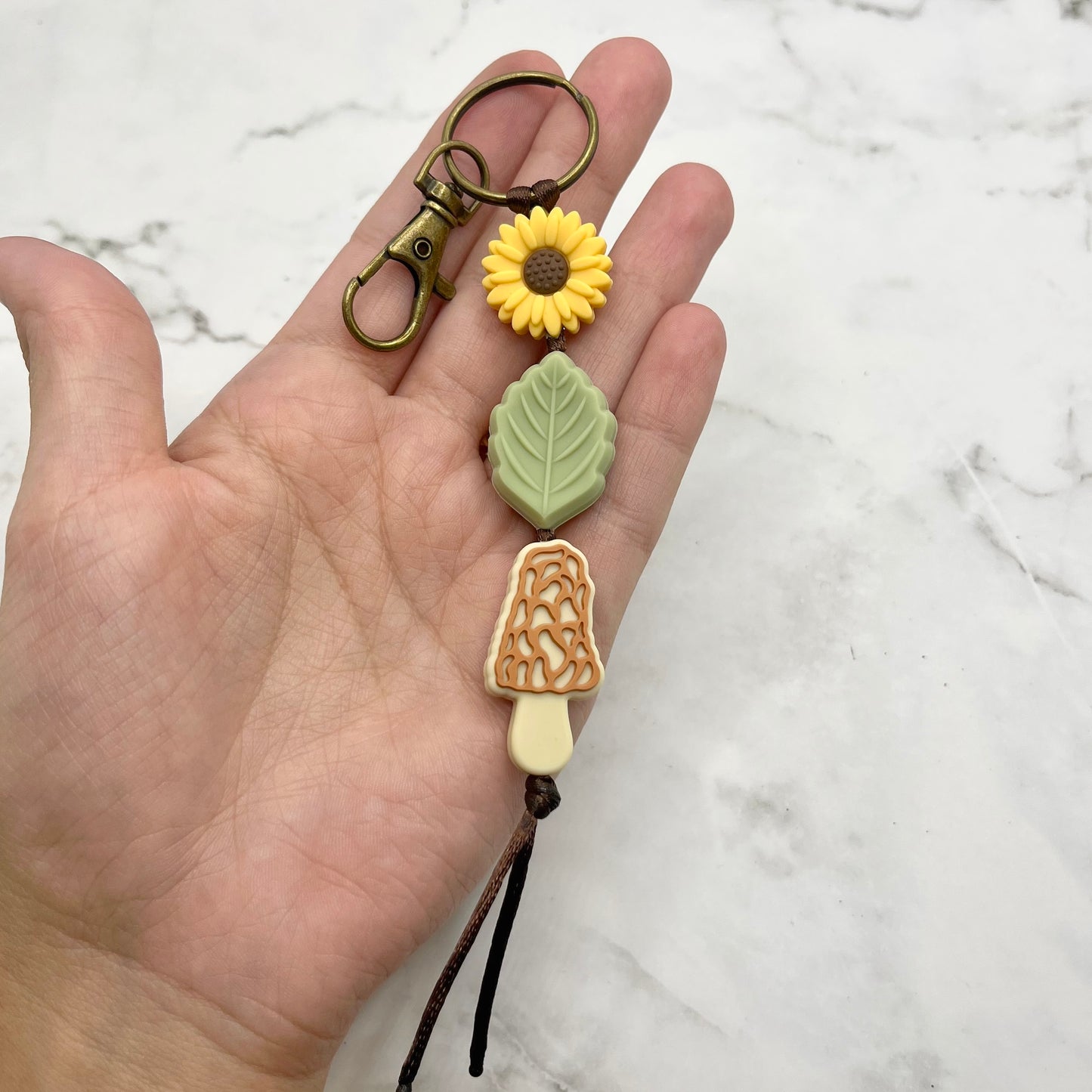 Morel Mushroom Fidget Keychain
