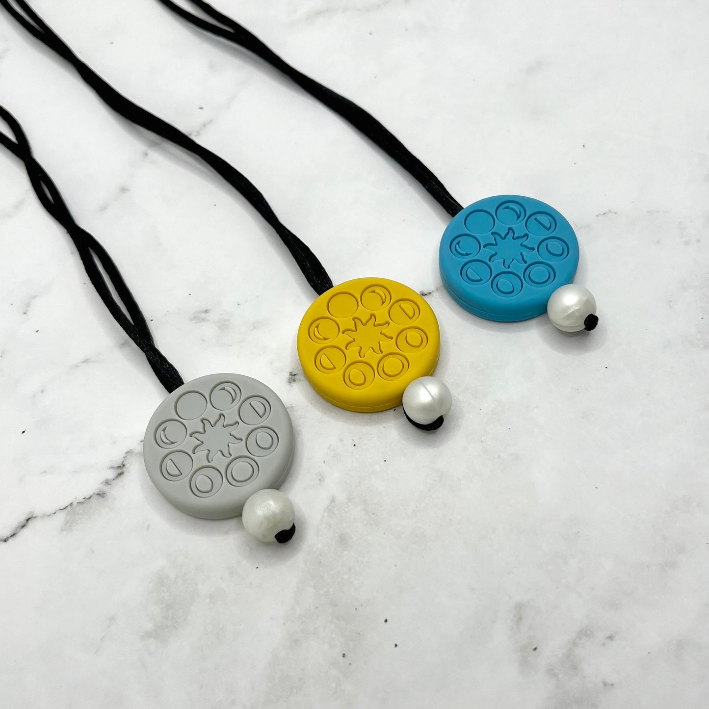 Moon Phases Fidget Chewelry Necklace