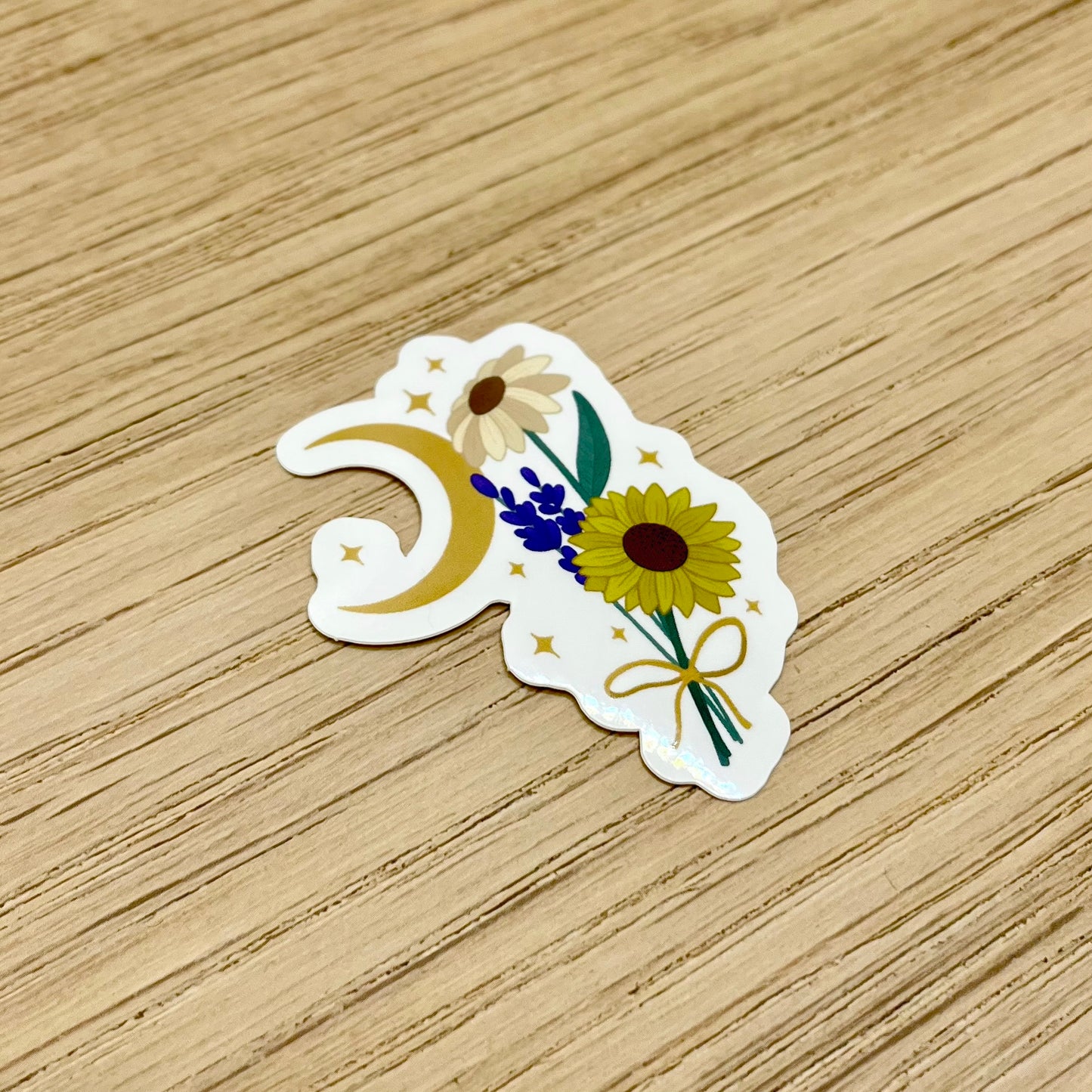 Flowers and Moon Sticker