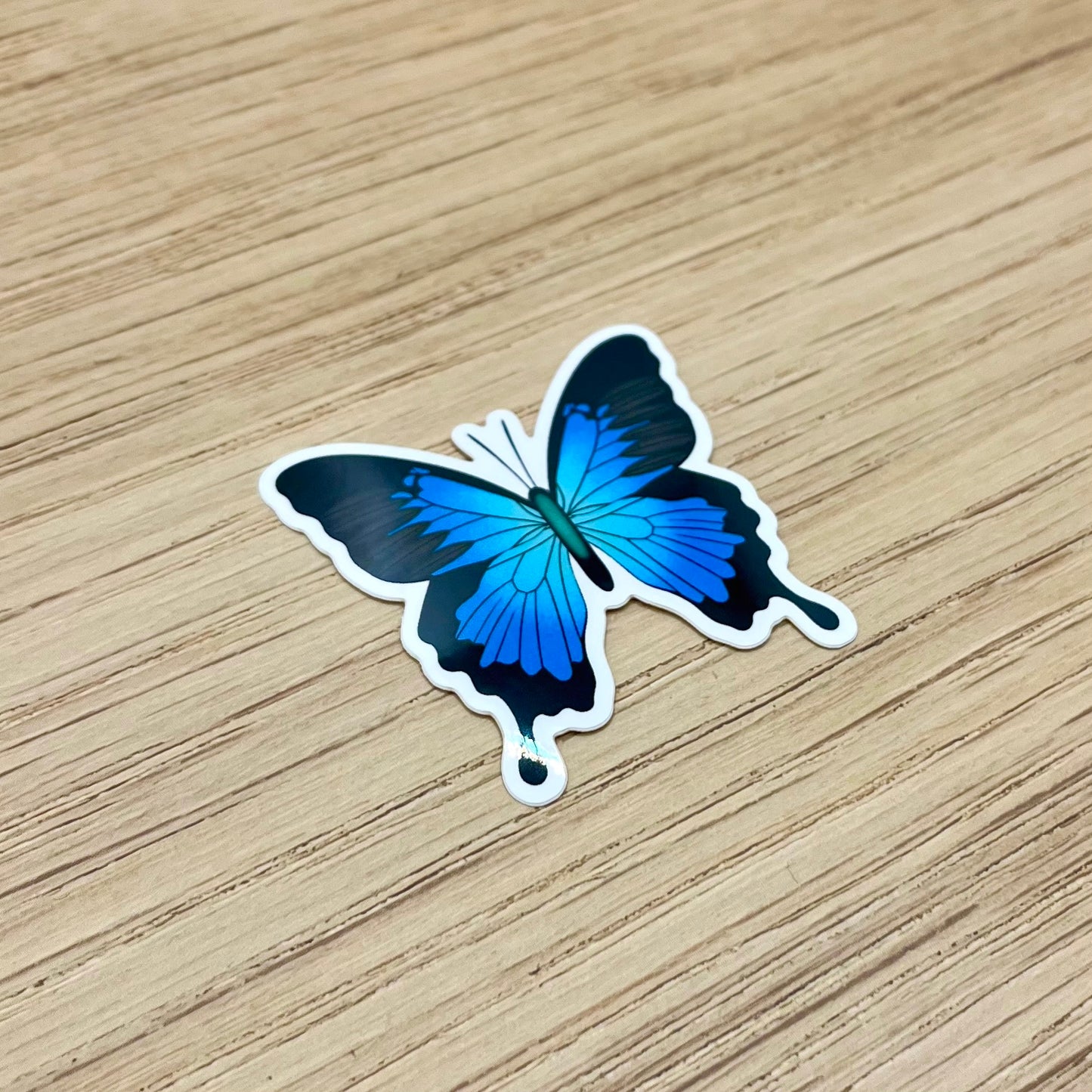 Blue Ulysses Butterfly Sticker