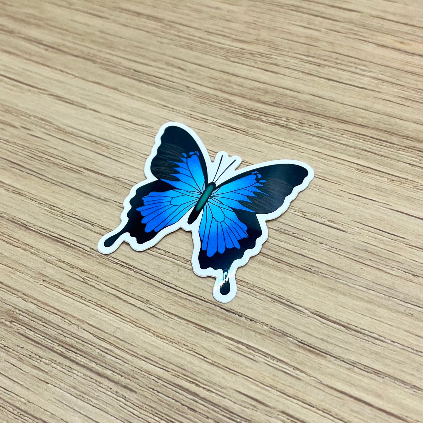 Blue Ulysses Butterfly Sticker
