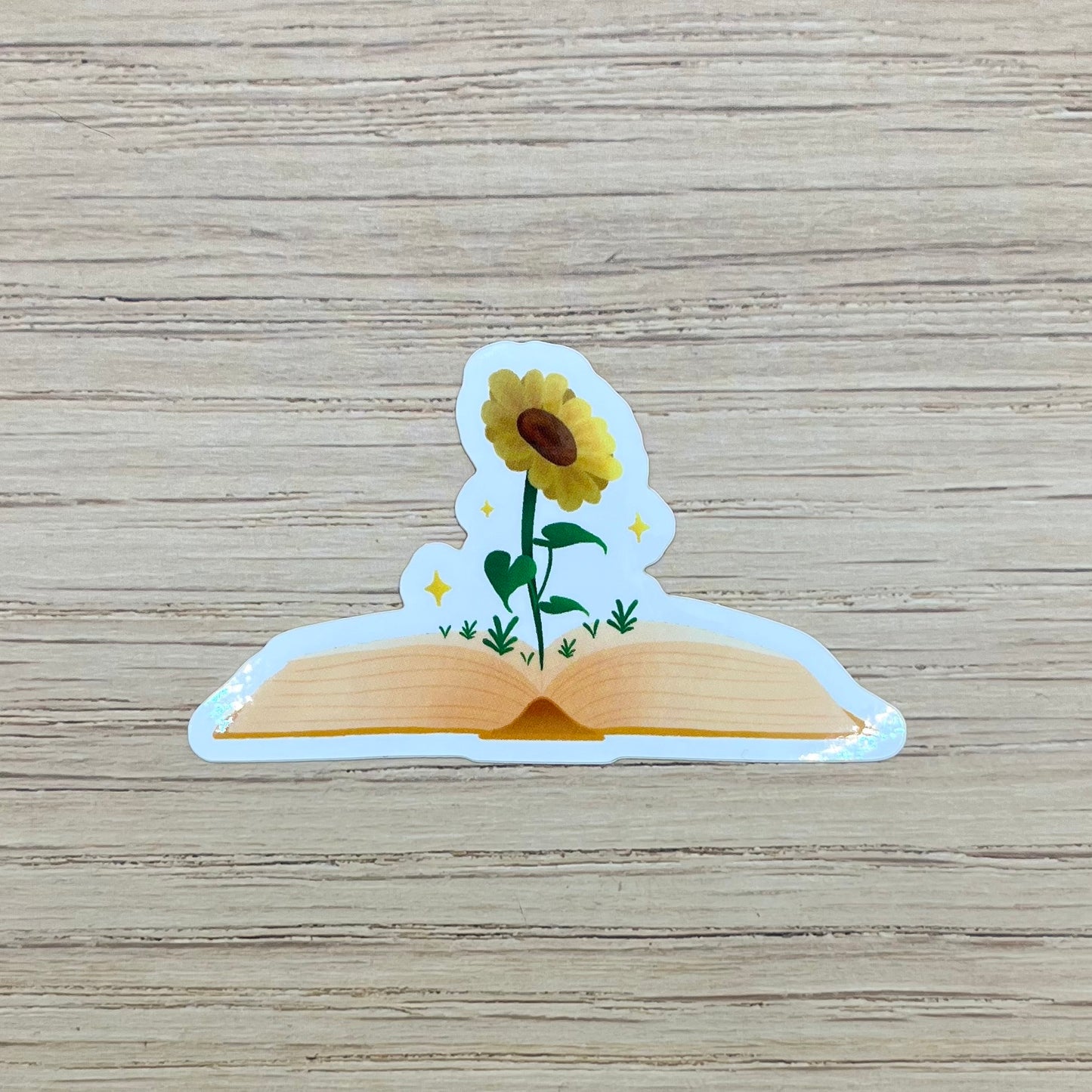 Sunflower Book Sticker