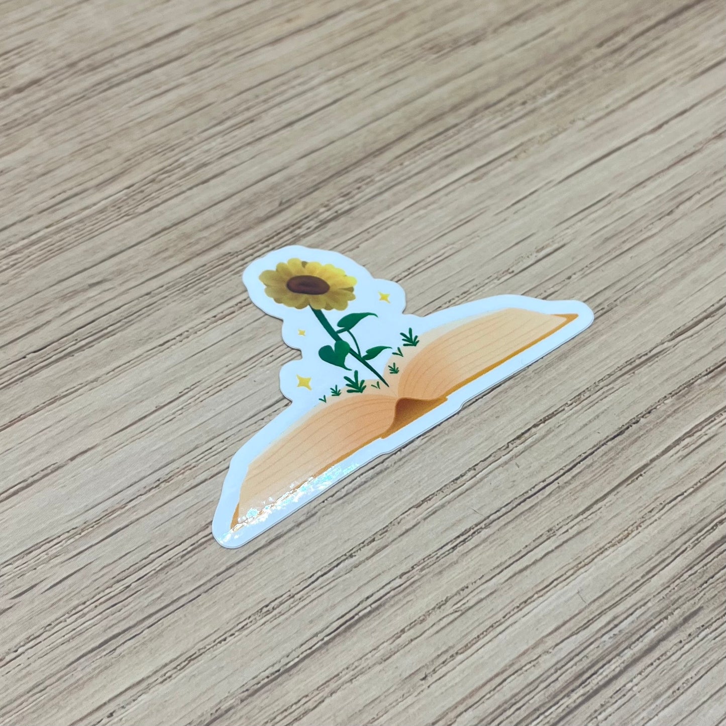 Sunflower Book Sticker