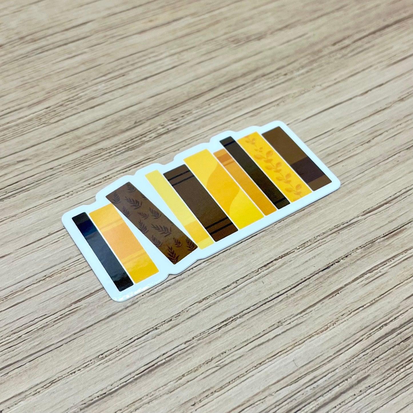 Yellow and Brown Books Sticker