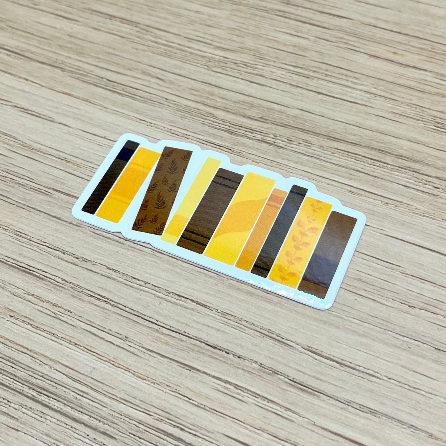 Yellow and Brown Books Sticker